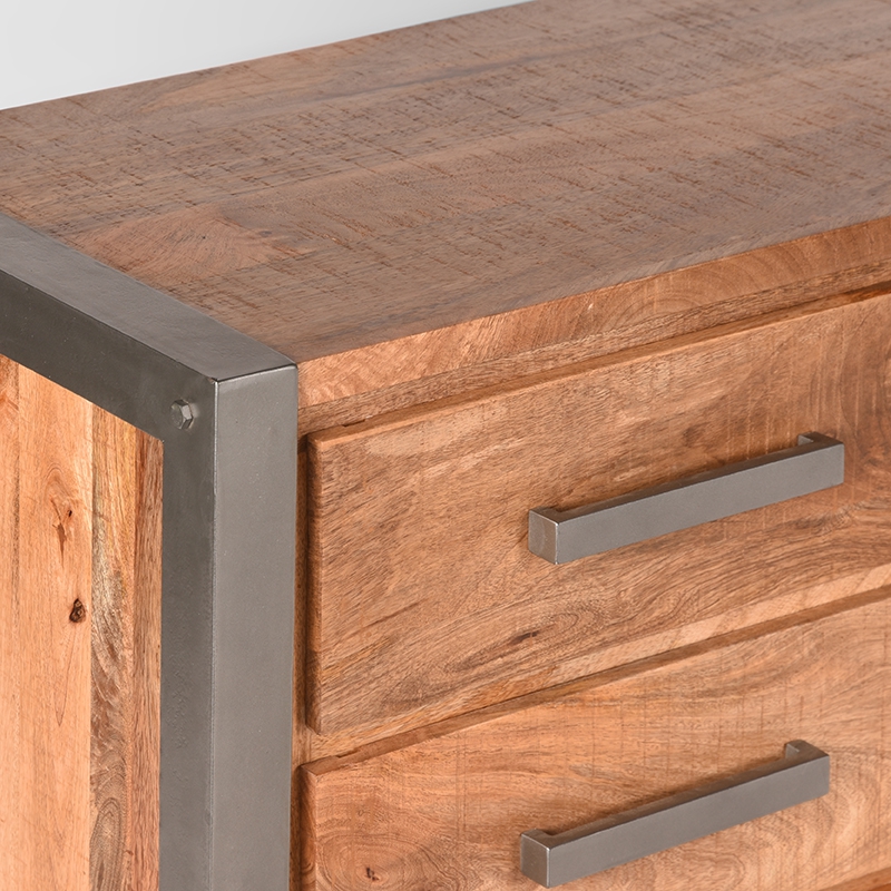 Tv-meubel Factory - Rough - Mangohout - 160 cm