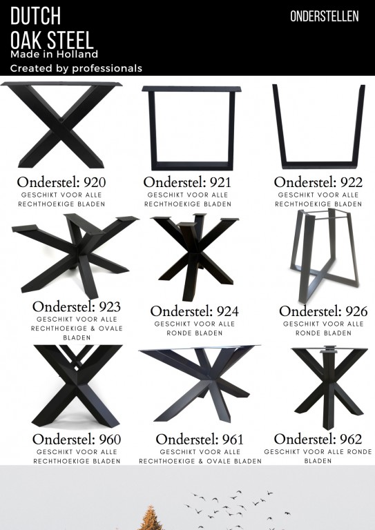 Dutch steel tafelpoot