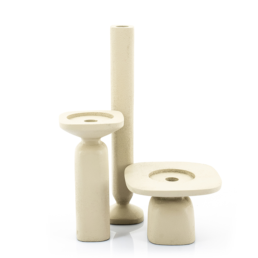Candle holder Squand large - beige