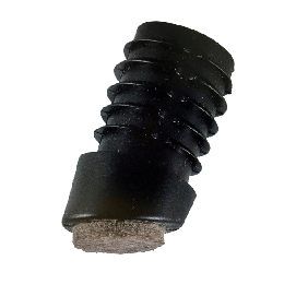 Insteekdop schuine voet vilt 22mm