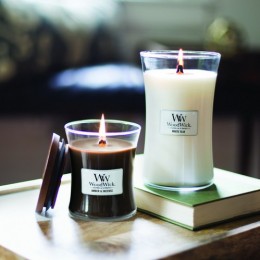 WW White teak Elipse Candle