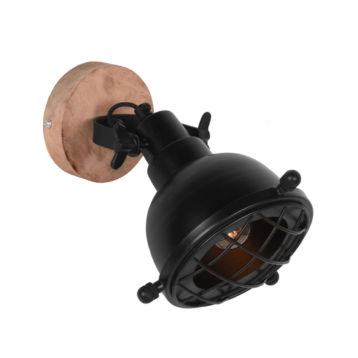 LABEL51 Wandlamp Grid - Zwart - Metaal