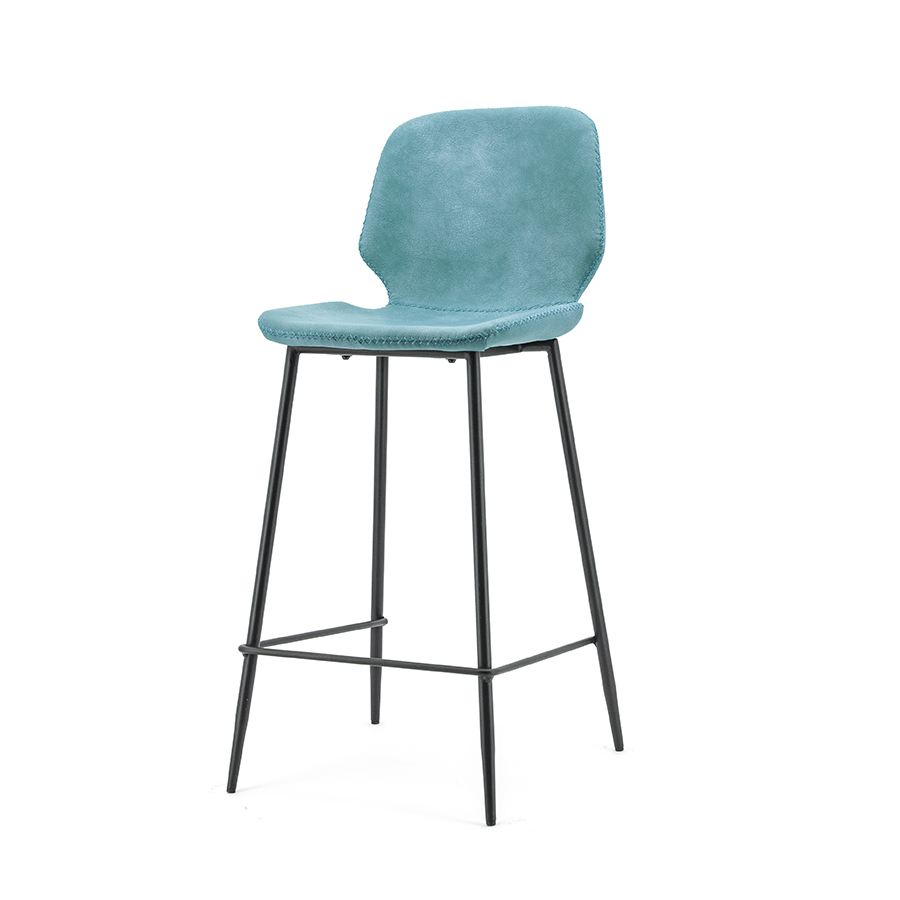 Bar chair Seashell high - blue