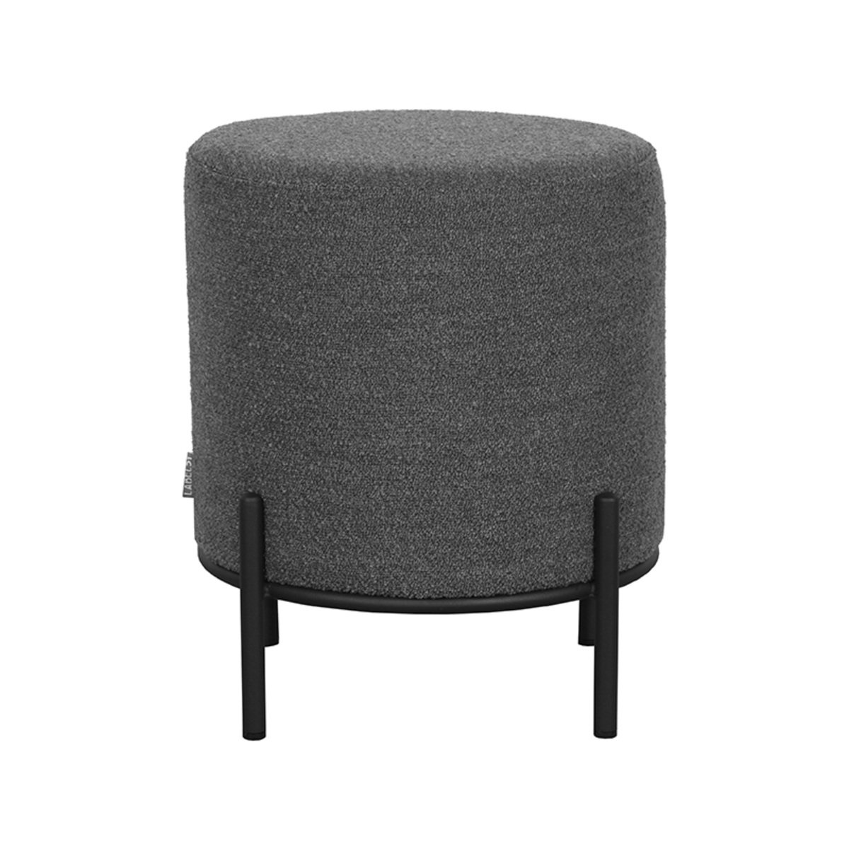 LABEL51 Poef Troy - Grijs - Boucle - M