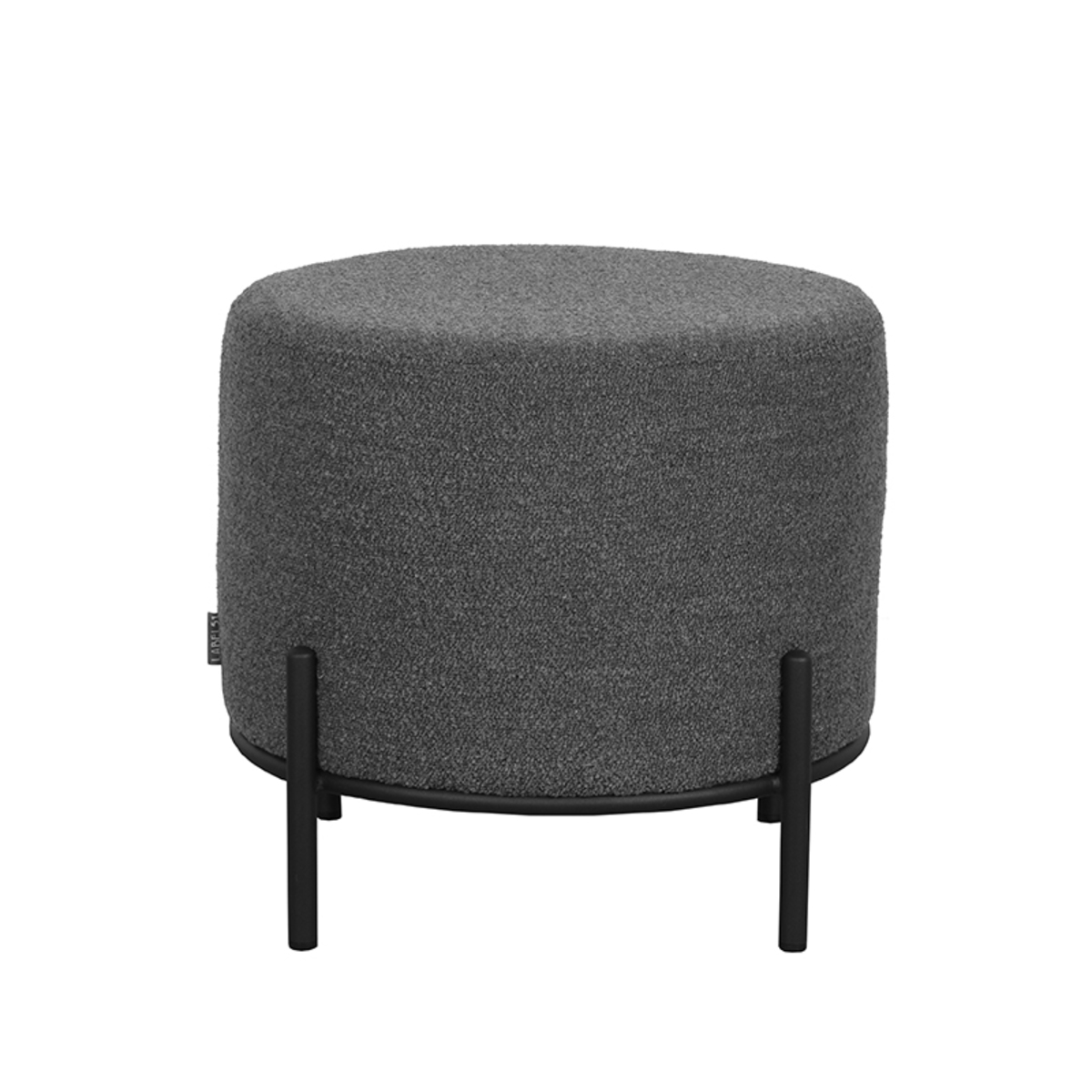 LABEL51 Poef Troy - Grijs - Boucle - L