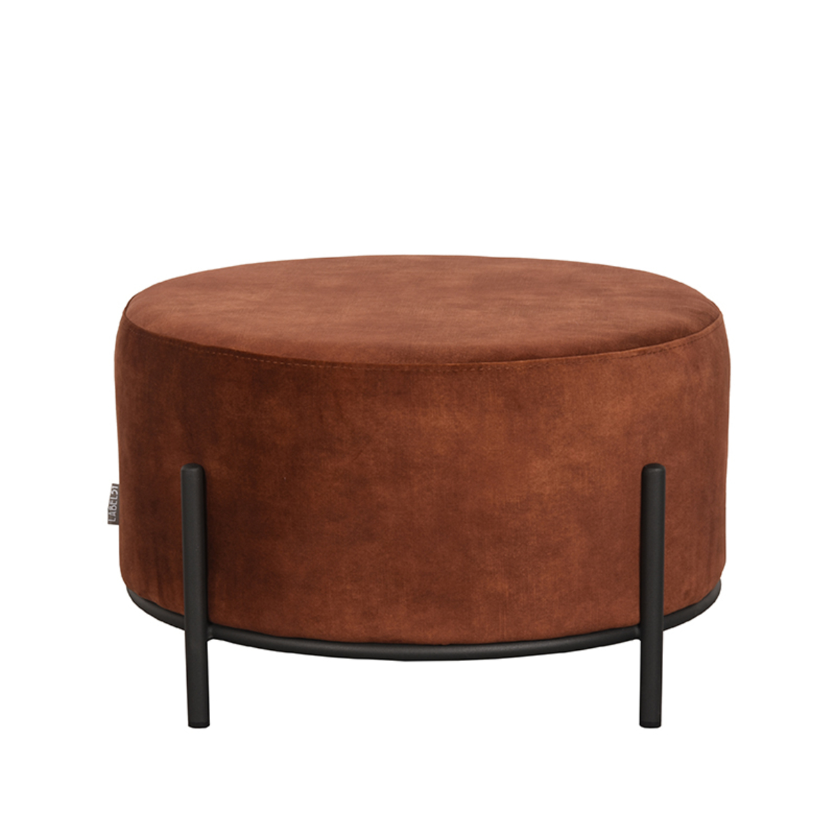 LABEL51 Poef Troy - Rust - Velours - XL
