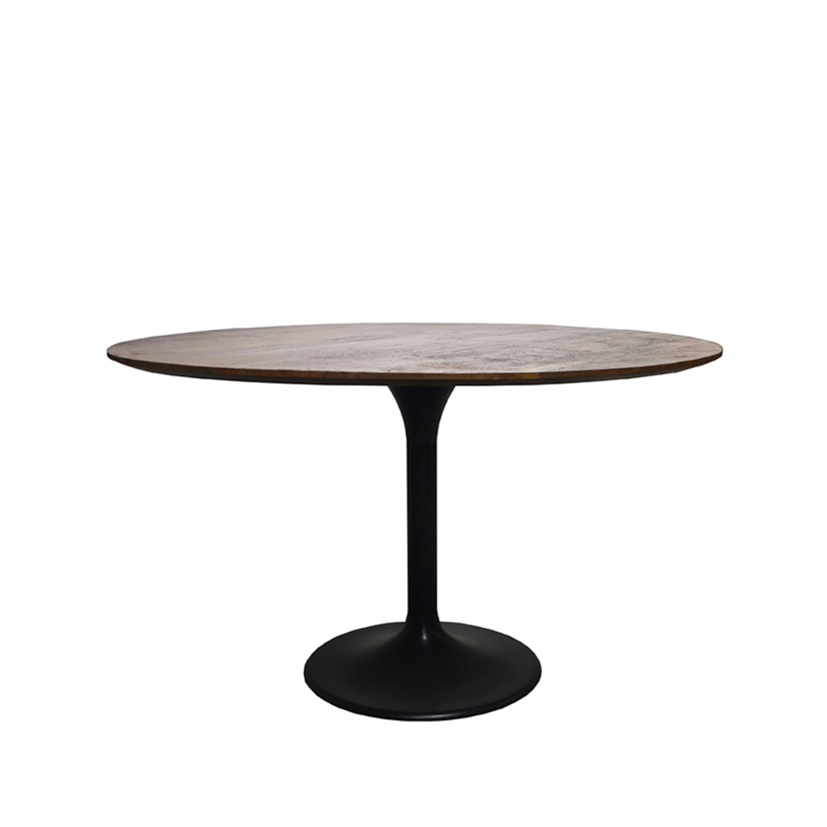 LABEL51 Eetkamertafel Otto - Espresso - Mangohout - 130 cm - Rond