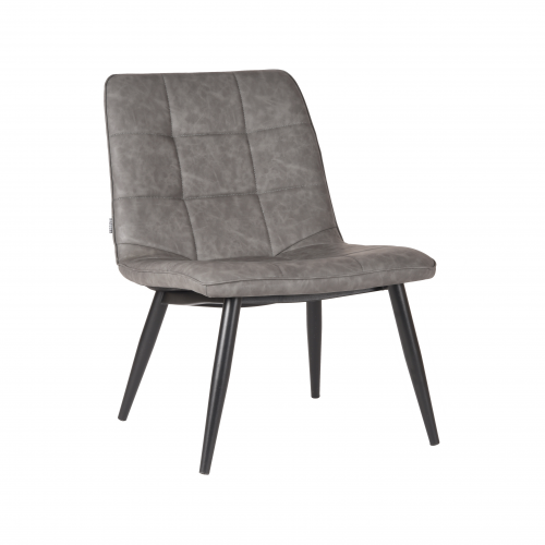 LABEL51 Fauteuil James - Grijs - PU-Leder