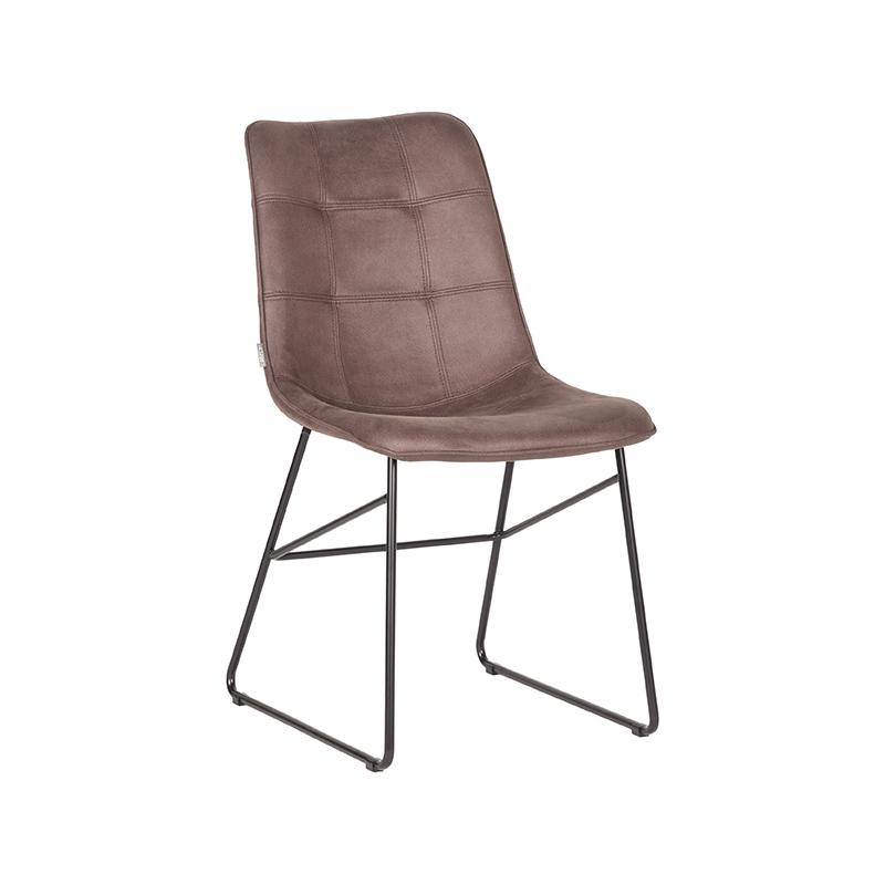 LABEL51 Eetkamerstoel Slim - Truffel grijs - Microfiber