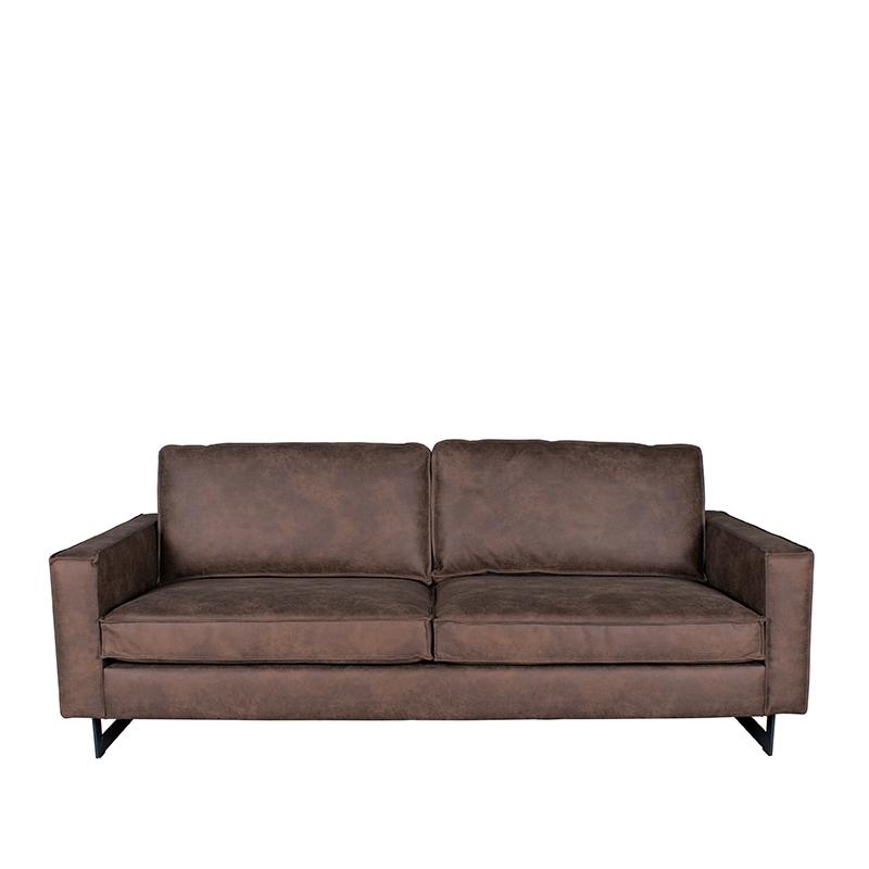 LABEL51 Bank Arezzo - Bruin - Leder - 3-Zits