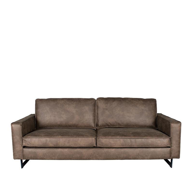 LABEL51 Bank Arezzo - Taupe - Leder - 3-Zits