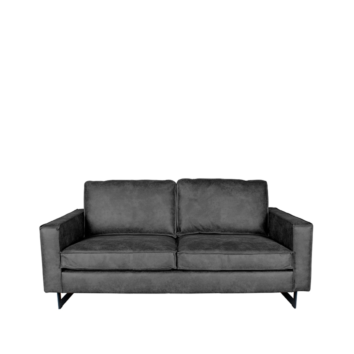 LABEL51 Bank Arezzo - Antraciet - Microfiber - 2-Zits