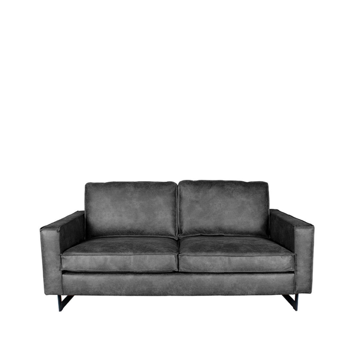 LABEL51 Bank Arezzo - Grijs - Microfiber - 2-Zits