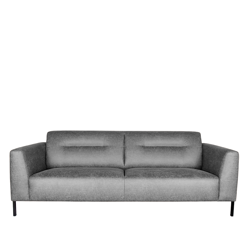 LABEL51 Bank Napoli - Grijs - Microfiber - 3-Zits