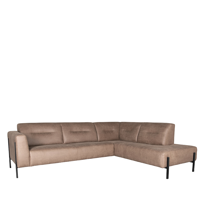 LABEL51 Bank Napoli - Taupe - Micro Suede