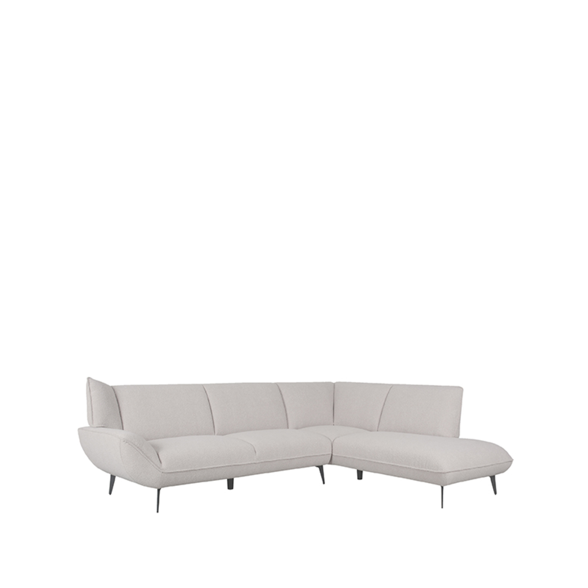 LABEL51 Hoekbank Pesaro - Naturel - Boucle - Rechts