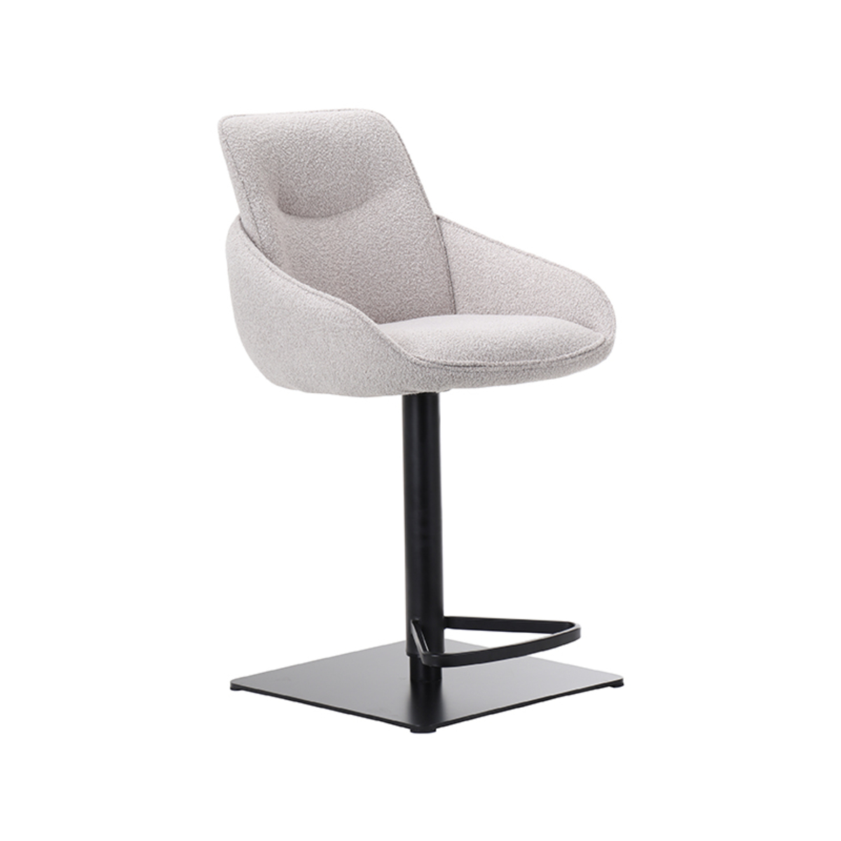 LABEL51 Barkruk Beauty - Naturel - Boucle - Gaslift