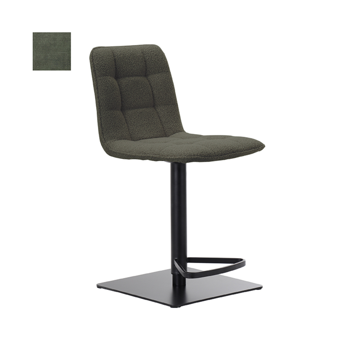 LABEL51 Barkruk Juul - Hunter - Velours - Gaslift