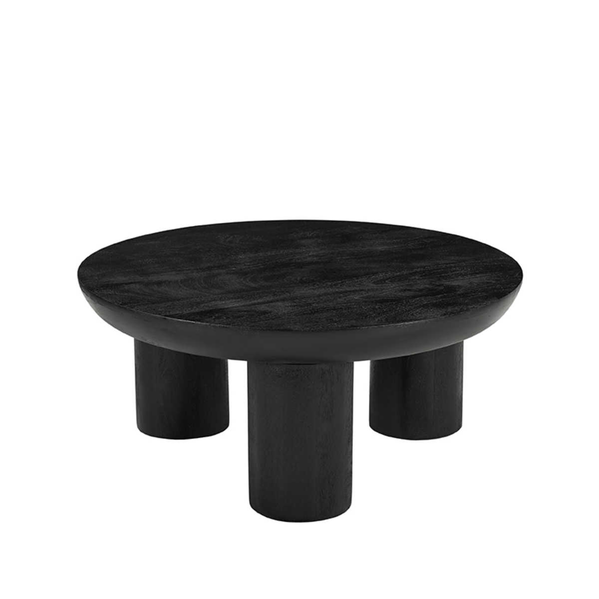 LABEL51 Salontafel Olly - Zwart - Mangohout - 90 cm