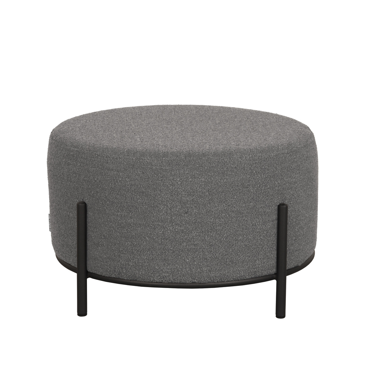 LABEL51 Poef Troy - Grijs - Boucle - XL