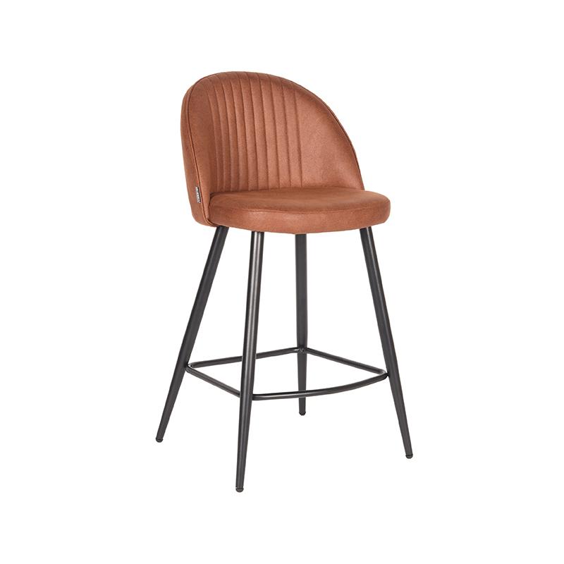 LABEL51 Barkruk Enzo - Cognac - Microfiber