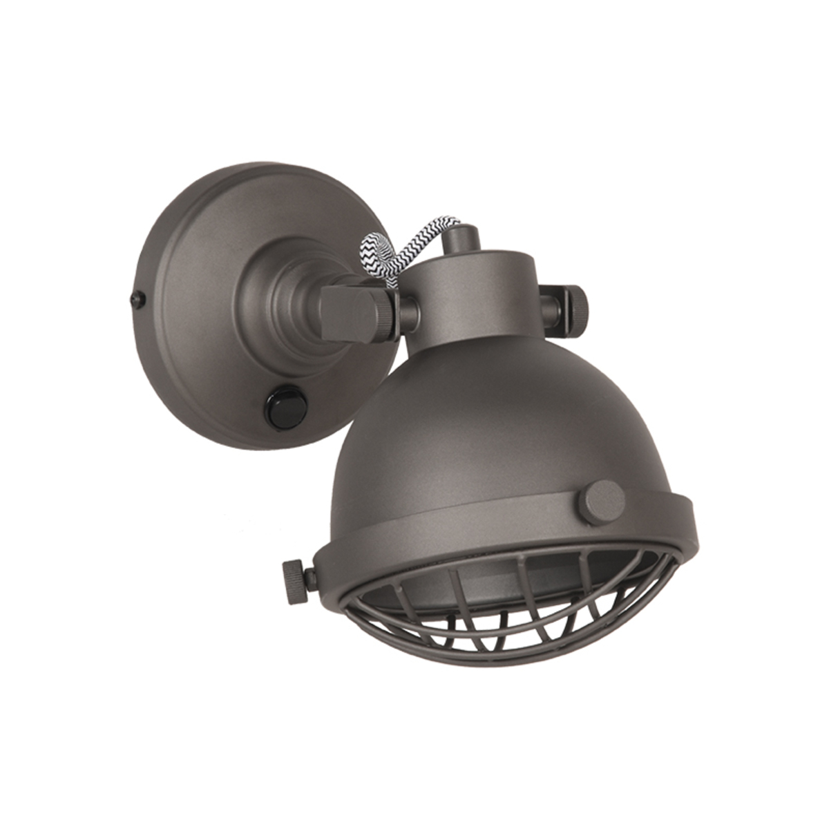 LABEL51 Wandlamp Cas - Grijs - Metaal - L