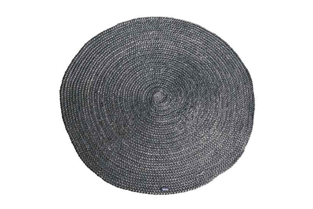 Carpet Jute round 120x120 cm - grey
