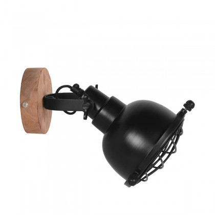 LABEL51 Wandlamp Grid - Zwart - Metaal