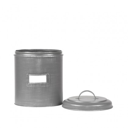 LABEL51 Opbergblik Opbergblik - Antiek grijs - Metaal - XL - 20x20x25 cm