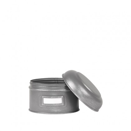 LABEL51 Opbergblik Opbergblik - Antiek grijs - Metaal - S - 13x13x10 cm