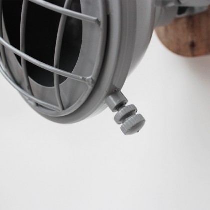 LABEL51 Wandlamp Grid - Grijs - Metaal