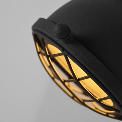 LABEL51 Wandlamp Grid - Antiek grijs - Metaal