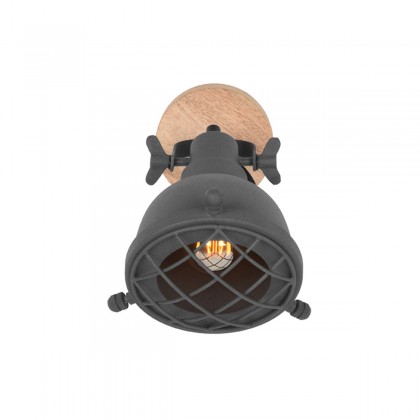 LABEL51 Wandlamp Grid - Antiek grijs - Metaal