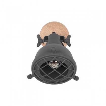 LABEL51 Wandlamp Grid - Antiek grijs - Metaal