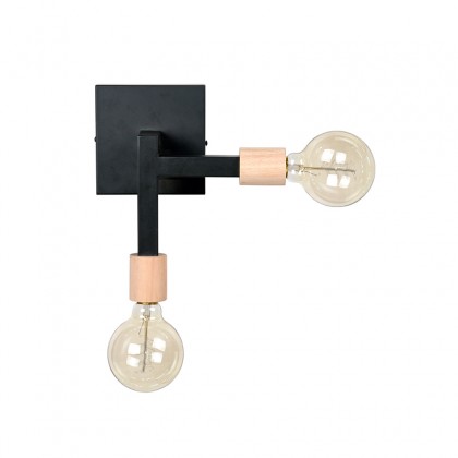 LABEL51 Wandlamp Loco - Zwart - Metaal