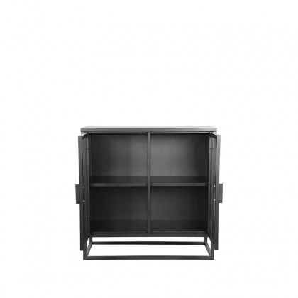 LABEL51 Vitrinekast Level - Zwart - Metaal - 85x40x85 cm
