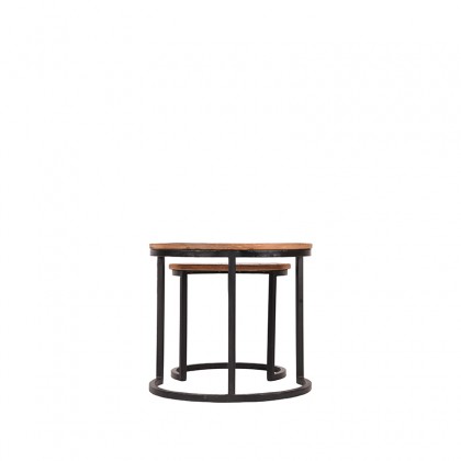 LABEL51 Salontafel Set Duo - Rough - Mangohout - 50 cm