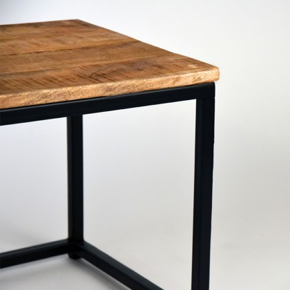 LABEL51 Salontafel Set Twain - Rough - Mangohout - 45 cm