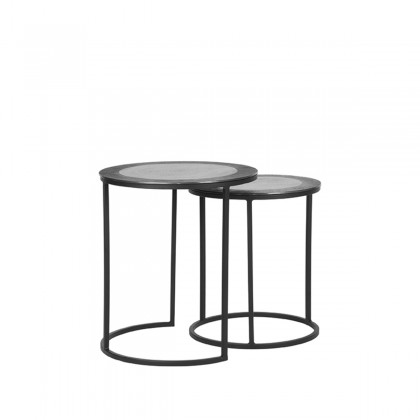 LABEL51 Salontafel Set Pair - Antiek ash - Metaal - 40 cm