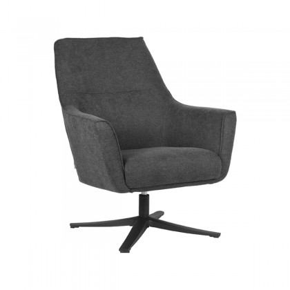 LABEL51 Fauteuil Tod - Antraciet - Synthetisch