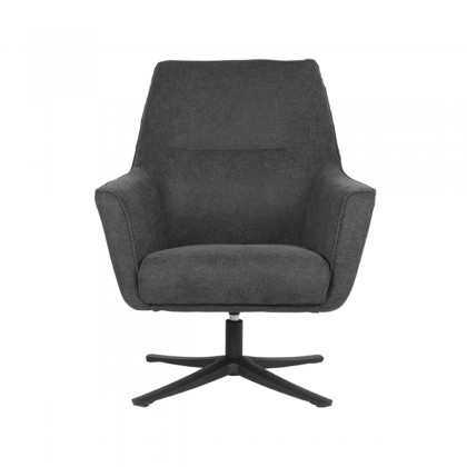 LABEL51 Fauteuil Tod - Antraciet - Weave