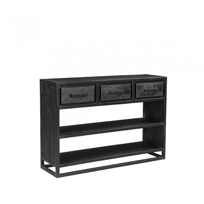 LABEL51 Sidetable Chili - Zwart - Mangohout - Sidetable