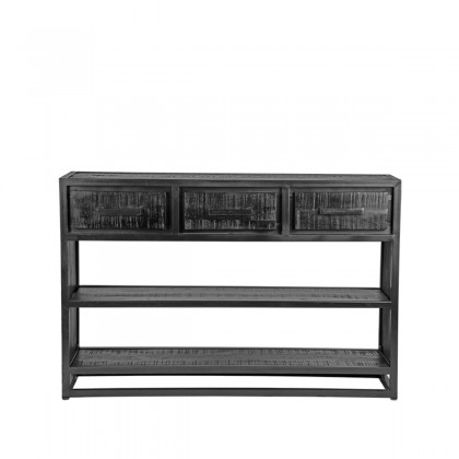 LABEL51 Sidetable Chili - Zwart - Mangohout - Sidetable