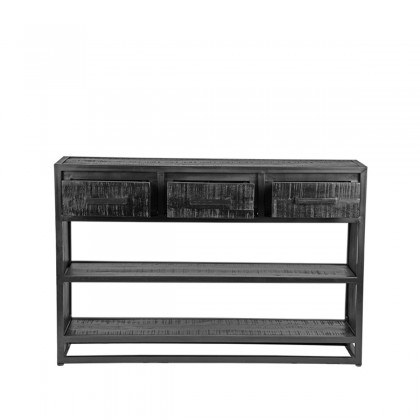 LABEL51 Sidetable Chili - Zwart - Mangohout - Sidetable
