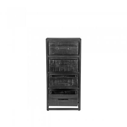 LABEL51 Ladekast Chili - Zwart - Mangohout - Ladekast