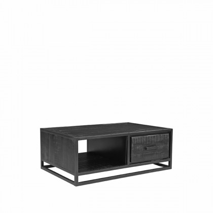 LABEL51 Salontafel Chili - Zwart - Mangohout - 110 cm