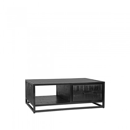 LABEL51 Salontafel Chili - Zwart - Mangohout - 110 cm