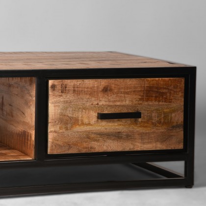 LABEL51 Salontafel Tampa - Rough - Mangohout - 110 cm