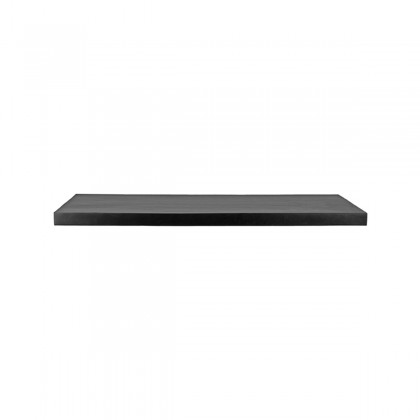 LABEL51 Eetkamertafel Tafelblad Straight Edge - Zwart - Mangohout - 120 cm Straight