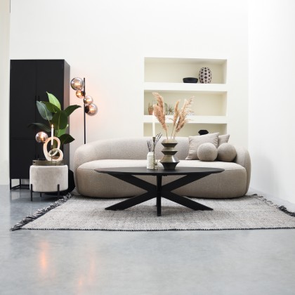 LABEL51 Salontafel Zion - Zwart - Mangohout